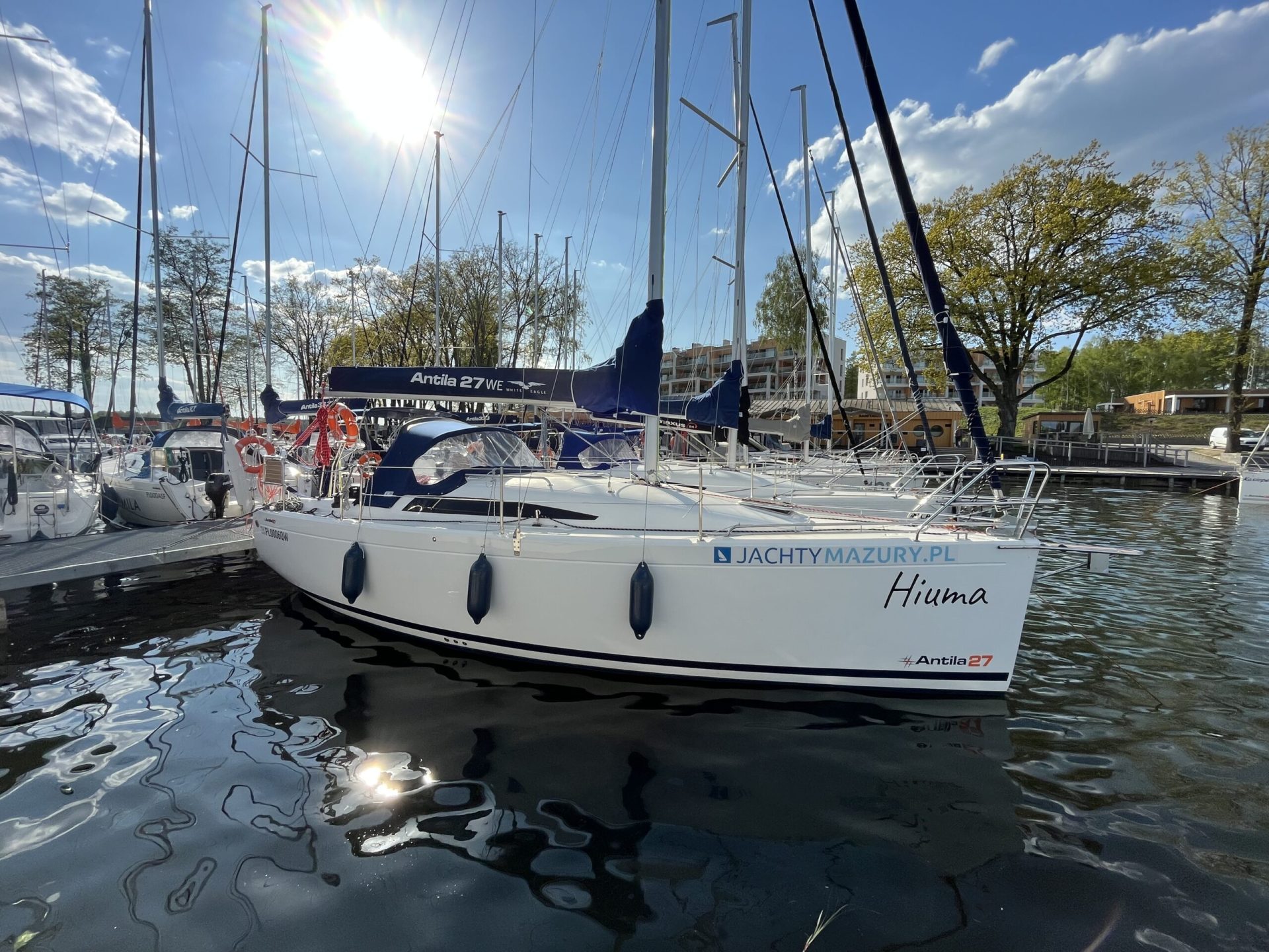 Antila 27 “Hiuma” in the marina